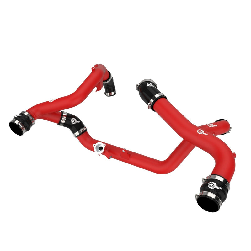aFe Power 46-20654-R BladeRunner Red Powder Coated Aluminum Hot And Cold Charge Pipe Kit