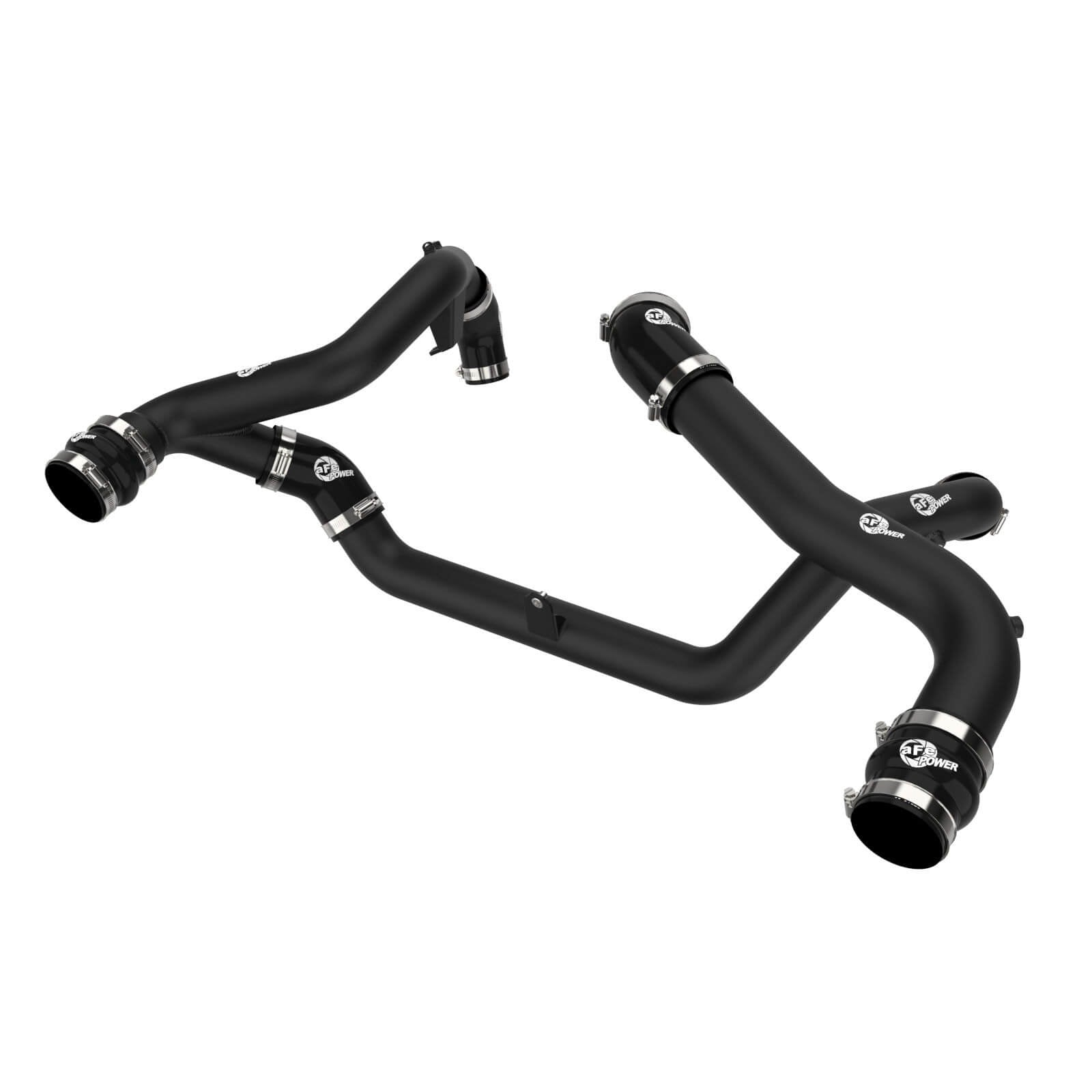 aFe Power 46-20674-B BladeRunner Black Powder Coated Aluminum Hot And Cold Charge Pipe Kit