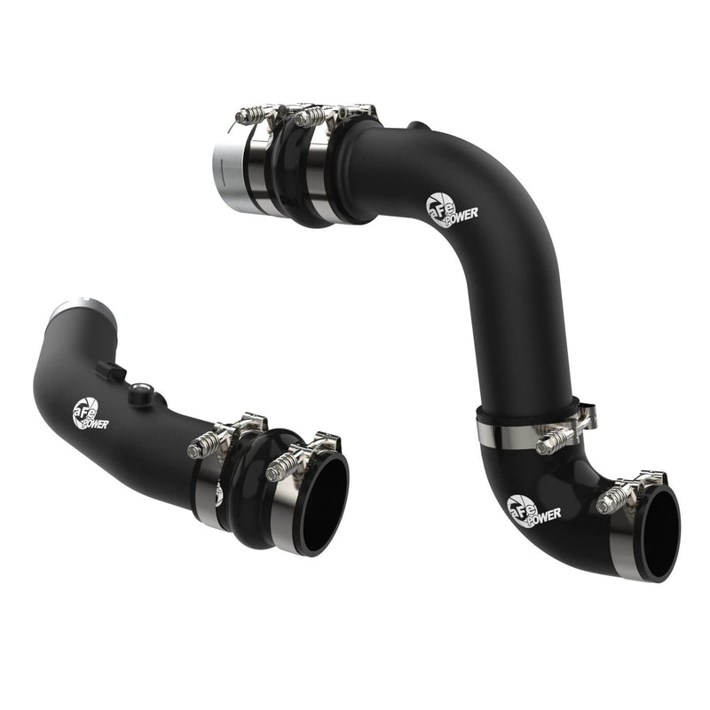 aFe Power 46-20684-B BladeRunner Black Powder Coated Aluminum Hot And Cold Charge Pipe Kit