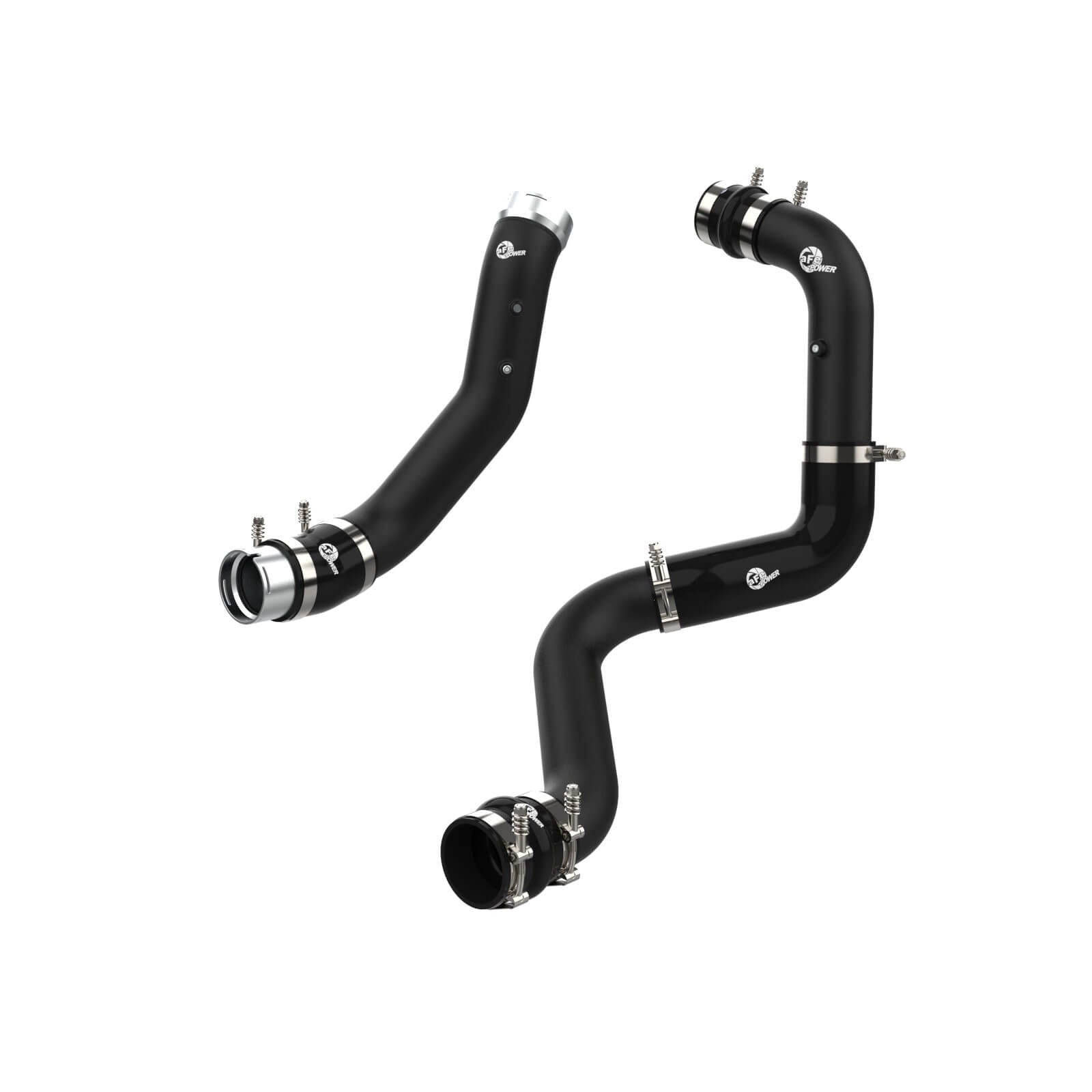 aFe Power 46-20704-B BladeRunner Black Powder Coated Aluminum Hot And Cold Charge Pipe Kit