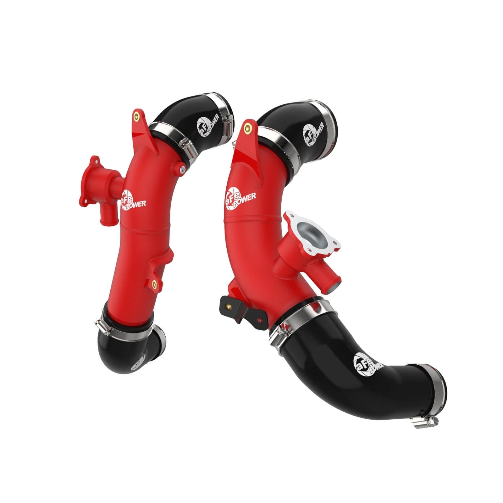 aFe Power 46-20718-R BladeRunner Red Powder Coated Aluminum Hot Charge Pipe