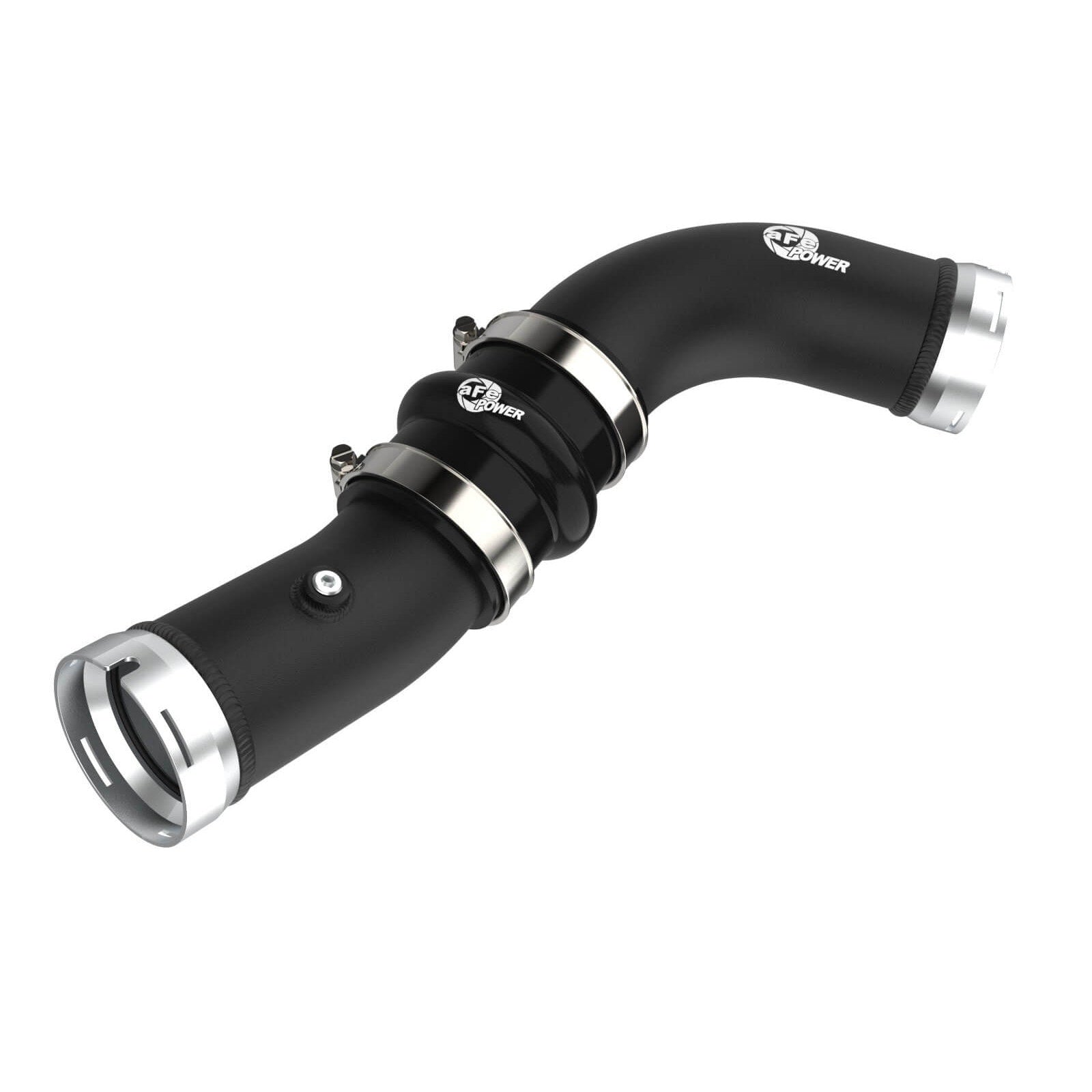 aFe Power 46-20728-B BladeRunner Black Powder Coated Aluminum Hot Charge Pipe