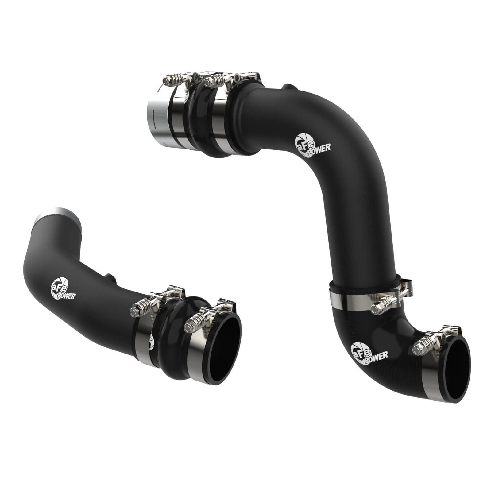 aFe Power 46-20734-B BladeRunner Black Powder Coated Aluminum Hot And Cold Charge Pipe Kit