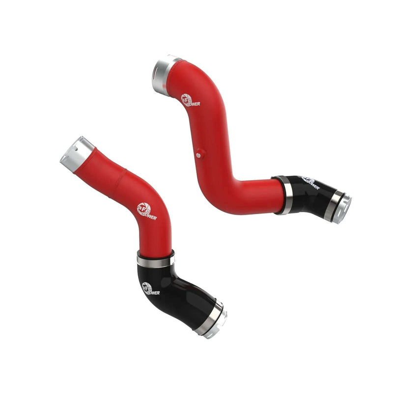 aFe Power 46-20744-R BladeRunner Red Powder Coated Aluminum Hot And Cold Charge Pipe Kit