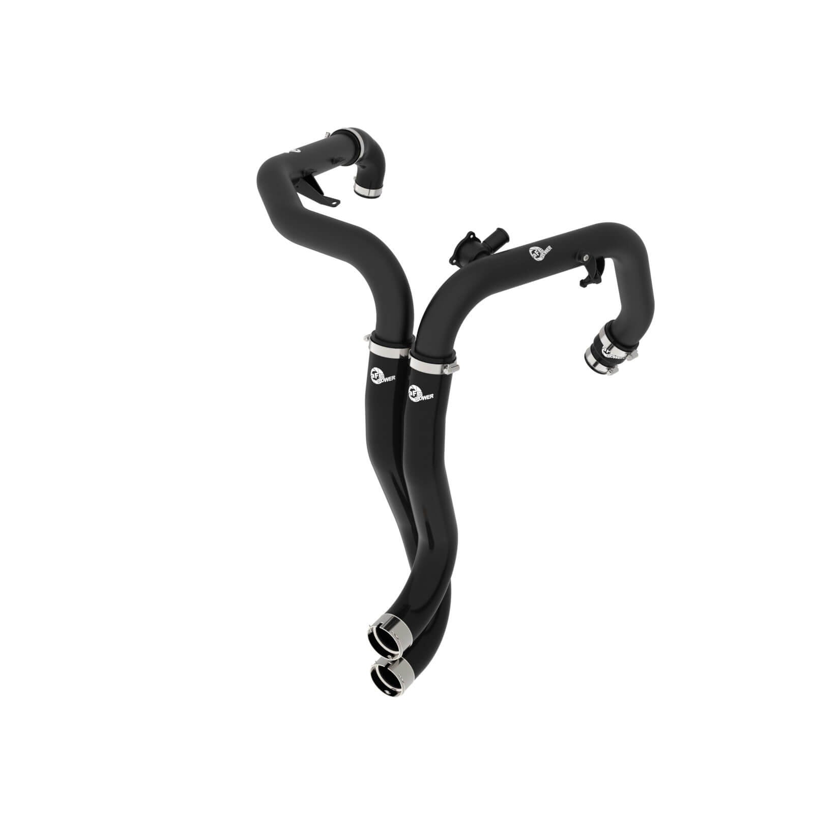 aFe Power 46-20758-B BladeRunner Black Powder Coated Aluminum Hot Charge Pipe