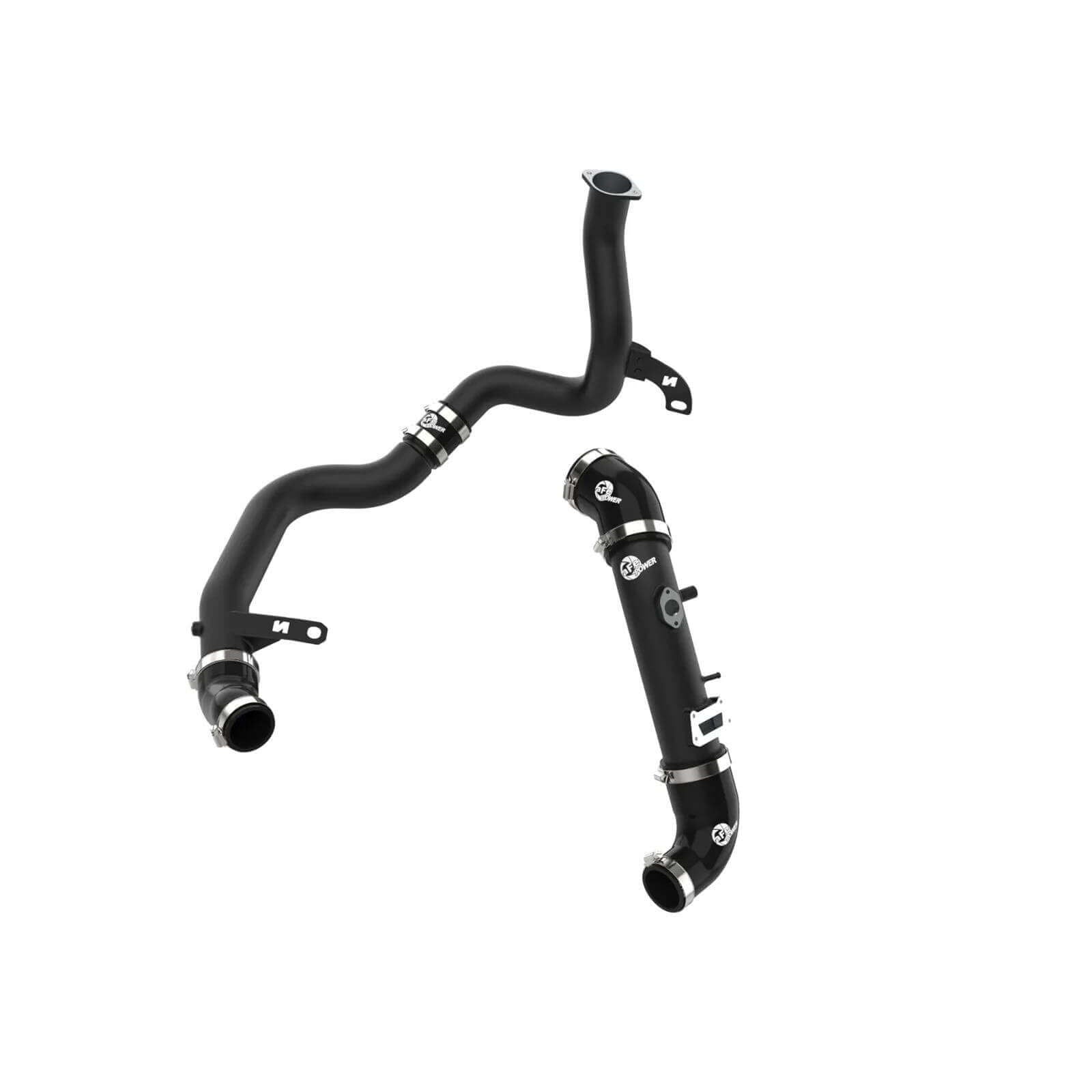 aFe Power 46-20764-B BladeRunner Black Powder Coated Aluminum Hot And Cold Charge Pipe Kit