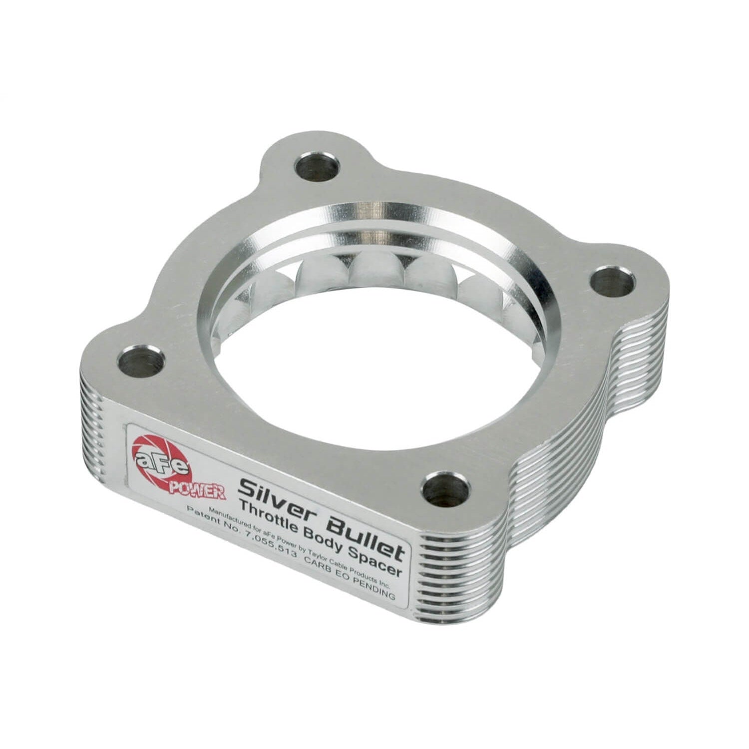 aFe Power 46-32009 Silver Bullet Clear Anodized Throttle Body Spacer
