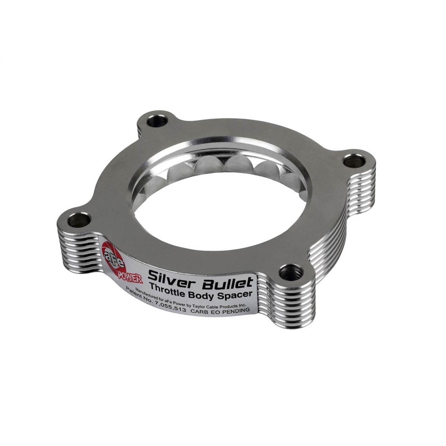 aFe Power 46-33016 Silver Bullet Clear Anodized Throttle Body Spacer