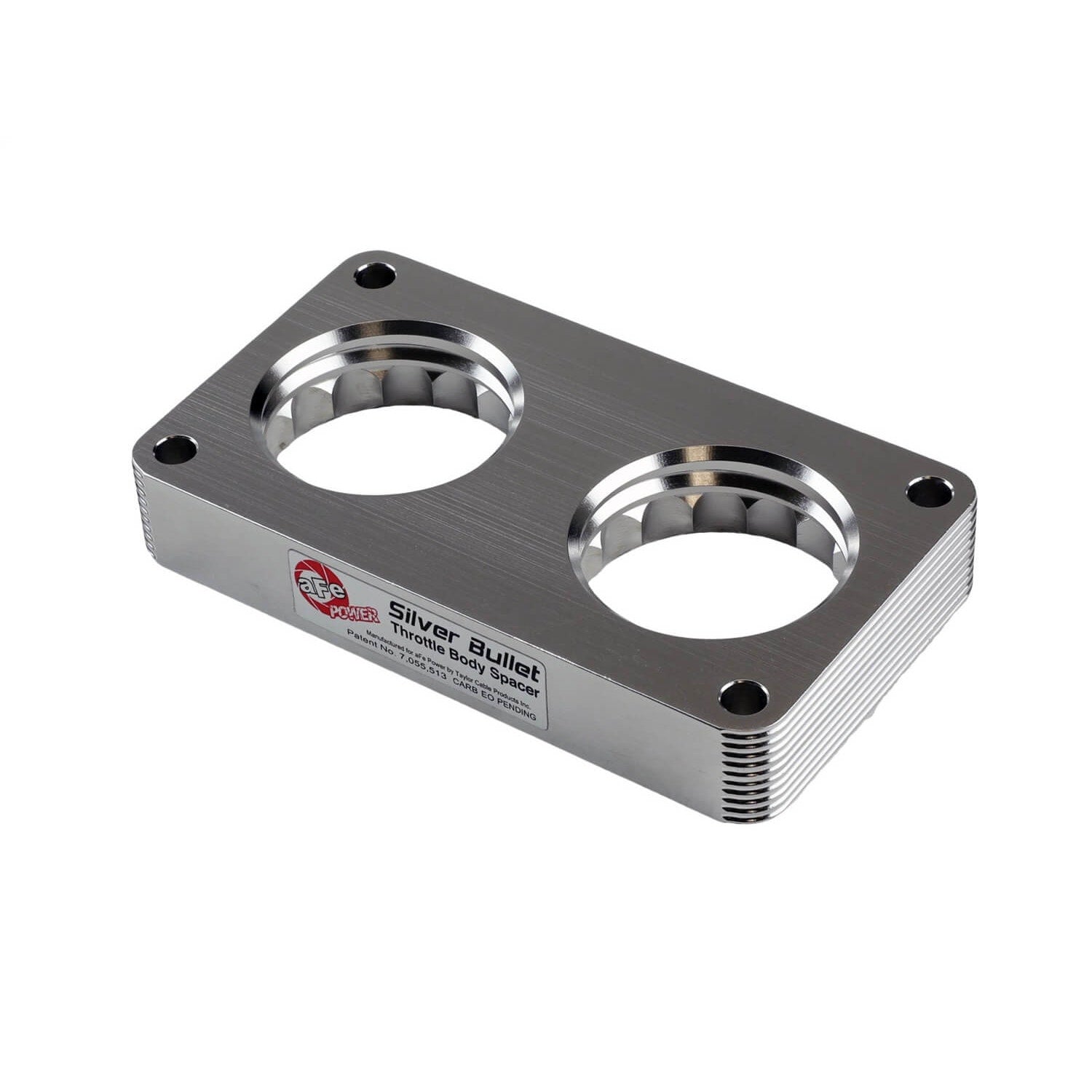 aFe Power 46-33023 Silver Bullet Clear Anodized Throttle Body Spacer