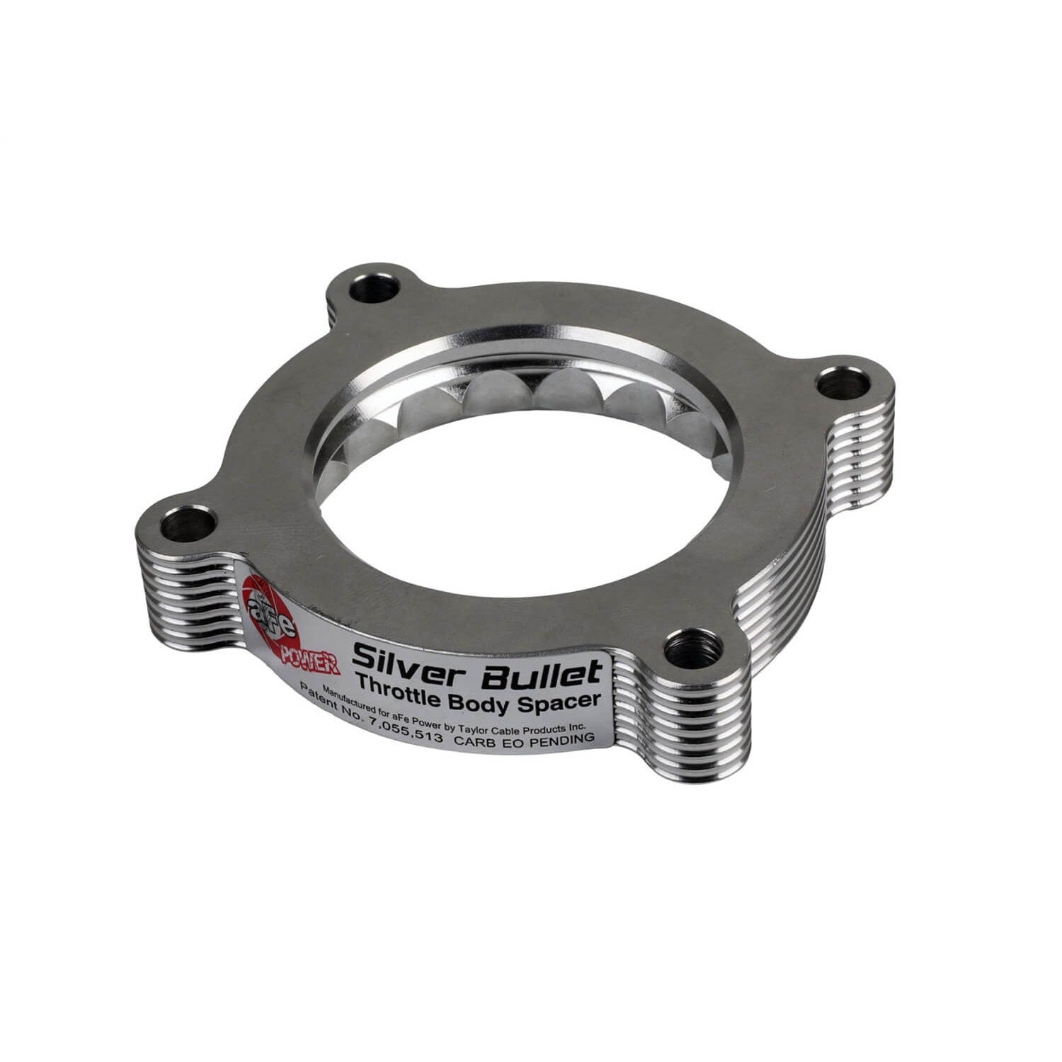 aFe Power 46-37006 Silver Bullet Clear Anodized Throttle Body Spacer