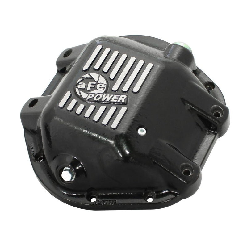 aFe Power 46-70162 Pro Series Differential Cover - Machined Fins - Die Cast A380 Aluminum w/Wrinkle Black Powder Coat - Black Finish