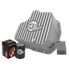 aFe Power 46-71080A Raw Engine Oil Pan With Machined Fins