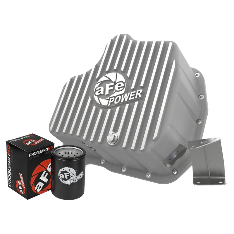aFe Power 46-71080A Raw Engine Oil Pan With Machined Fins