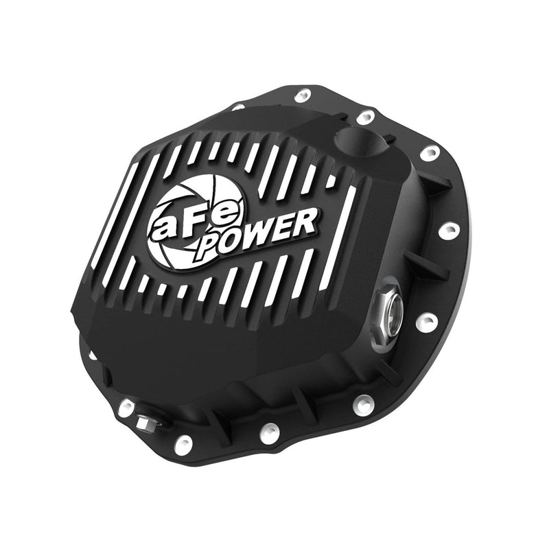 aFe Power 46-71150B Pro Series Rear Black Powder Coated Differential Cover With Machined Fins