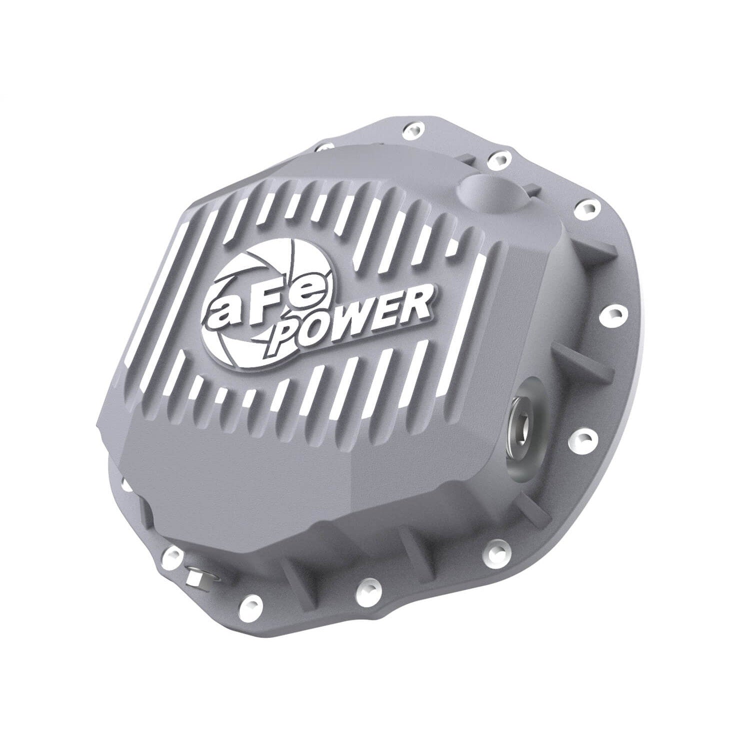 aFe Power 46-71260A Street Series Rear Raw Differential Cover With Machined Fins