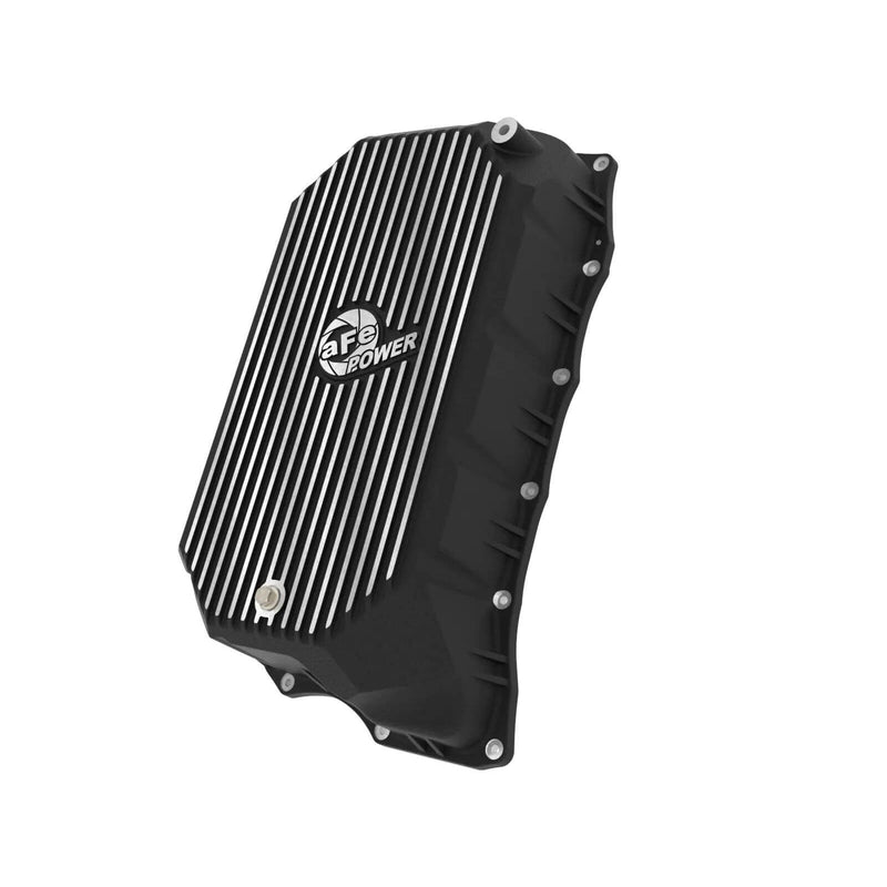 aFe Power 46-71380B Pro Series Black Transmission Pan With Machined Fins
