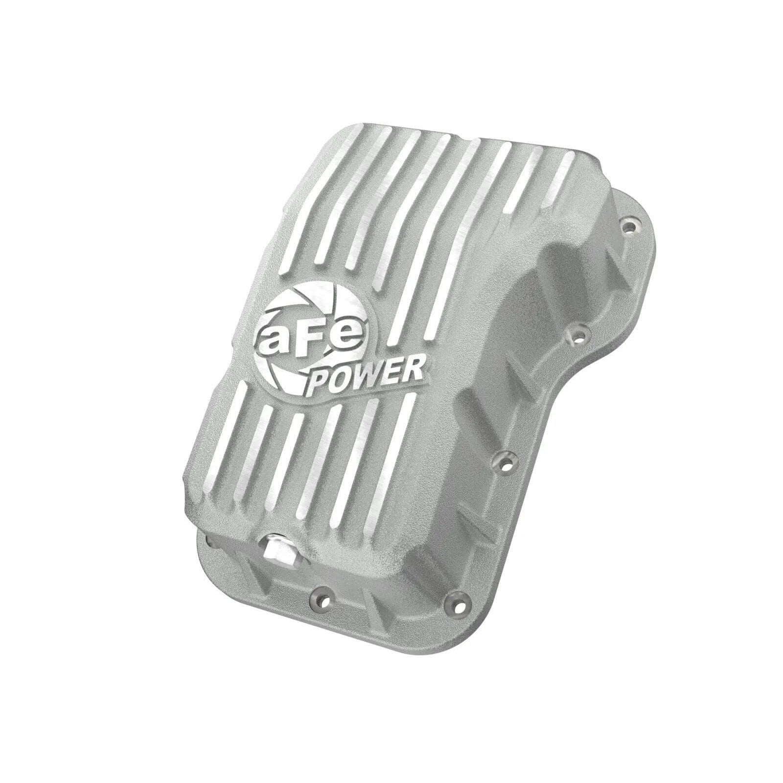 aFe Power 46-71400A Street Series Raw Transmission Pan With Machined Fins