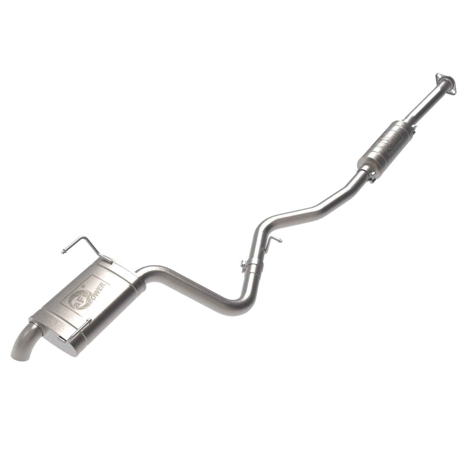 aFe Power 48-37001-1HC Twisted Steel 2.5" Stainless Steel Downpipe