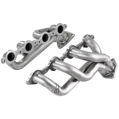 aFe Power 48-44001 Twisted Steel Header - 1 5/8 in. 16 Gauge 409 Stainless Steel Tubing - 3/8 in. Thick Head Flange - Merged Collectors