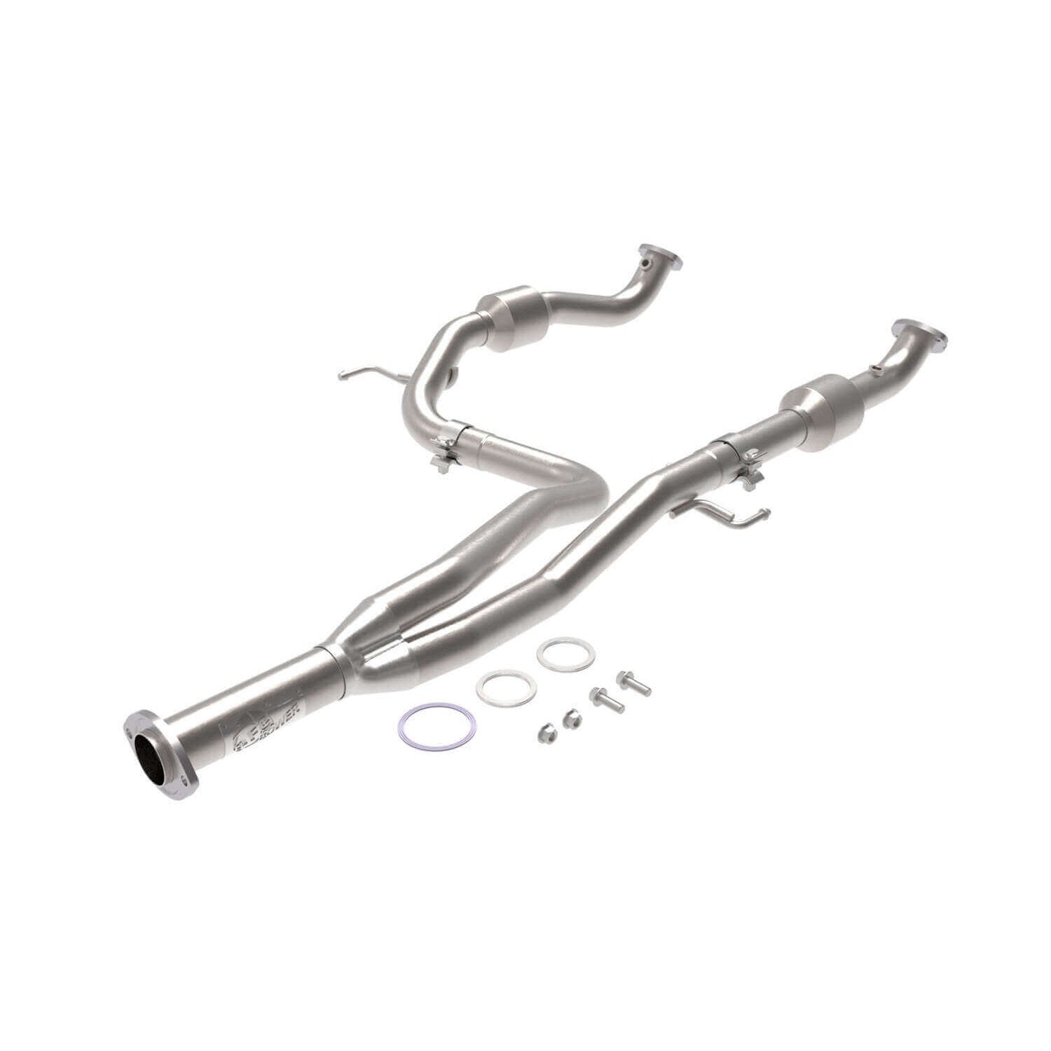 aFe Power 48-46011-RC Twisted Steel 2.25"-2.50" Stainless Steel Y-Pipe