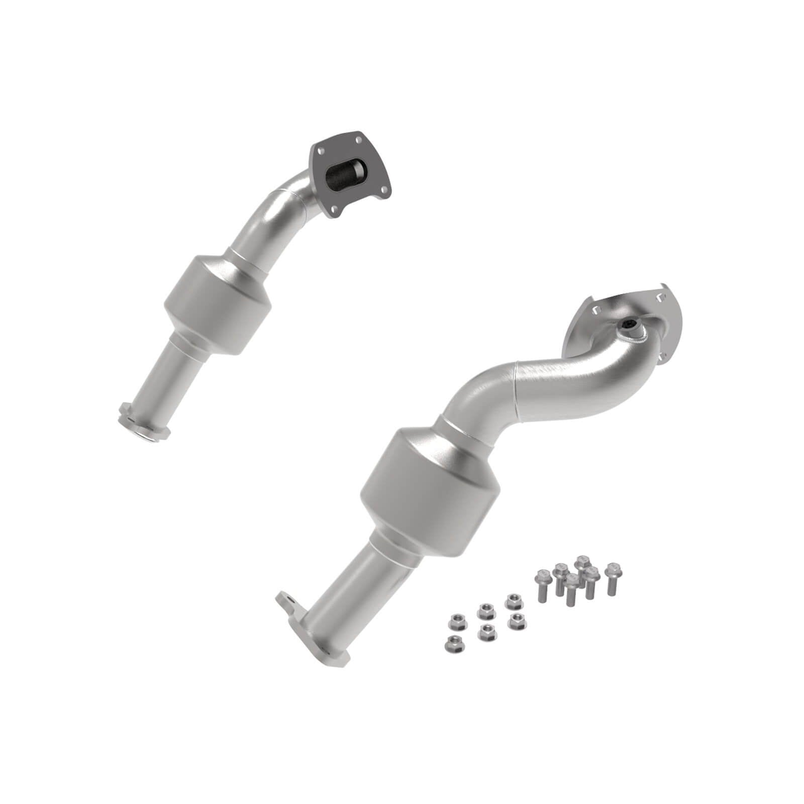 aFe Power 48-46012-HC Street Series Twisted Steel 2.5" Stainless Steel Downpipe