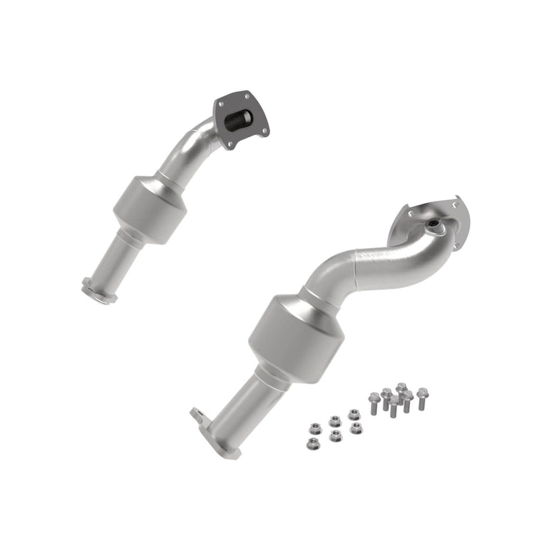 aFe Power 48-46012-HC Street Series Twisted Steel 2.5" Stainless Steel Downpipe