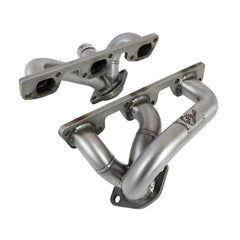 aFe Power 48-46203 Twisted Steel Header - 1.5 in. 14 Gauge 409 Stainless Steel Tubing (3/8 in. Thick Head Flange, Merged Collectors)