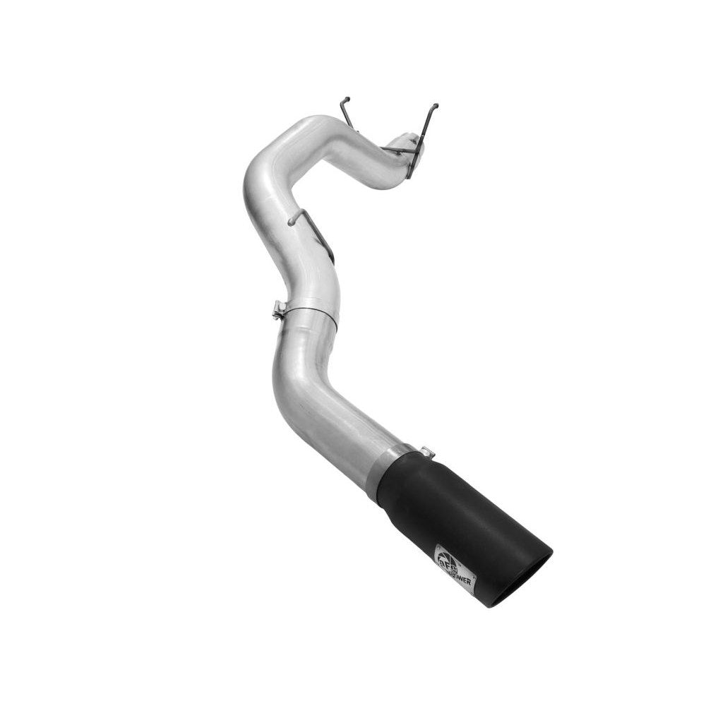 aFe Power 49-02039-B ATLAS DPF-Back Aluminized Steel Exhaust System - 5 in. Tubing - Incl. Tailpipe/Hangers/Clamps/7 in. Black Tip
