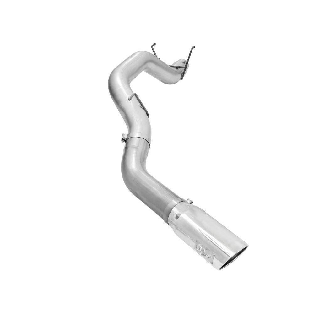 aFe Power 49-02039-P ATLAS DPF-Back Aluminized Steel Exhaust System - 5 in. Tubing - Incl. 2 pc. Tailpipe/Hangers/Clamps/7 in. Polished Tip