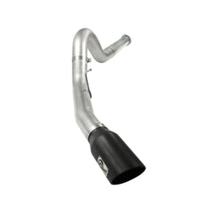aFe Power 49-03055-B ATLAS DPF-Back Aluminized Steel Exhaust System - 5 in. Tubing - Black Tip (Incl. 2 pc. Tailpipe/Hangers/Clamps/7 in. - Race Only)