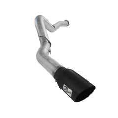 aFe Power 49-04040-B ATLAS DPF-Back Aluminized Steel Exhaust System - 5 in. Tubing (Incl. Tailpipe/Hangers/Clamps/7 in. Black Tip - Race Only)