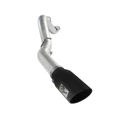 aFe Power 49-04041-B ATLAS DPF-Back Aluminized Steel Exhaust System - 5 in. Tubing (Incl. Tailpipe/Hangers/Clamps/7 in. Black Tip - Race Only)