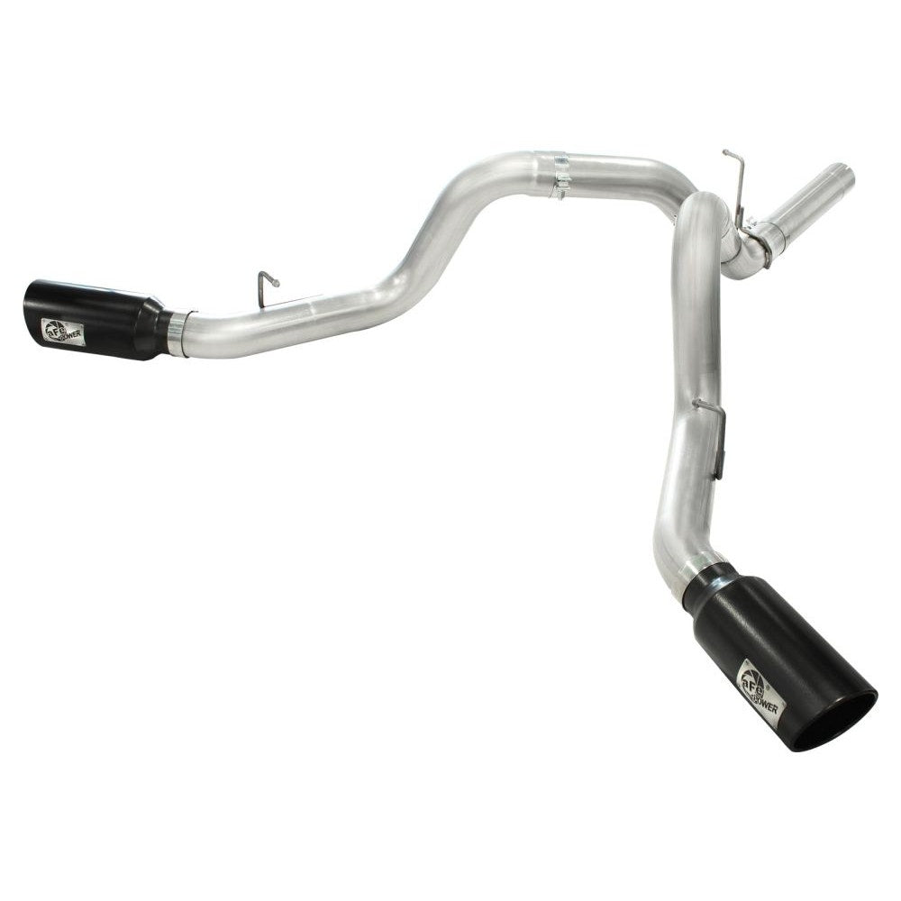 aFe Power 49-04043-B ATLAS 4" Dual DPF-Back Aluminized Steel Exhaust System