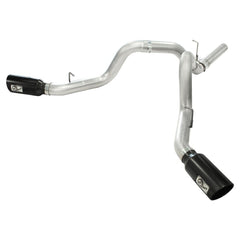 aFe Power 49-04043-B ATLAS 4" Dual DPF-Back Aluminized Steel Exhaust System