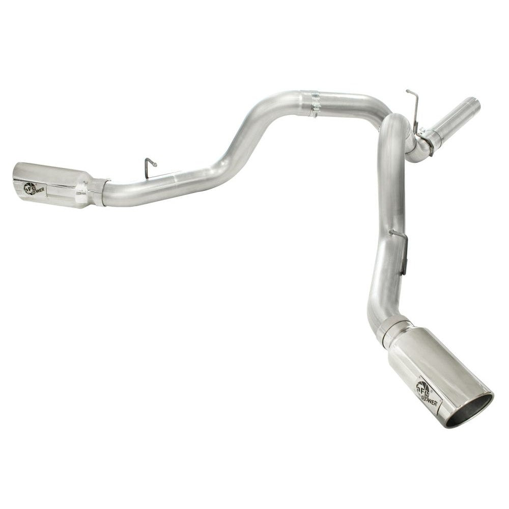 aFe Power 49-04043-P ATLAS 4" Dual DPF-Back Aluminized Steel Exhaust System
