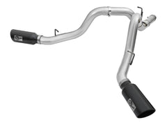 aFe Power 49-04080-B ATLAS 4 in. Aluminized Steel DPF-Back Exhaust System - (w/Black Tip) - (Side Exit) for 2016 Chevrolet Silverado 2500 Hd