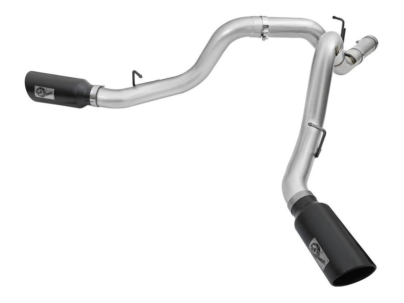 aFe Power 49-04080-B ATLAS 4 in. Aluminized Steel DPF-Back Exhaust System - (w/Black Tip) - (Side Exit) for 2016 Chevrolet Silverado 2500 Hd