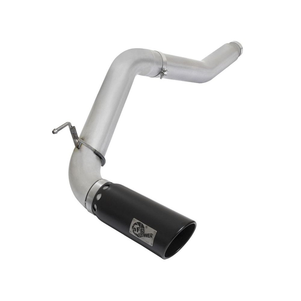 aFe Power 49-06112-B ATLAS 5 in. DPF-Back Aluminized Steel Exhaust System - (w/Black Tip) - (Single Passenger Side Exit)
