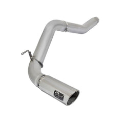 aFe Power 49-06112-P ATLAS 5 in. DPF-Back Aluminized Steel Exhaust System - (w/Polished Tip) - (Single Passenger Side Exit)