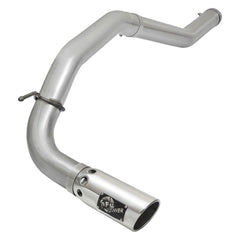 aFe Power 49-06113-P ATLAS 4 in. DPF-Back Aluminized Steel Exhaust System - (w/Polished Tip) - (Single Passenger Side Exit)