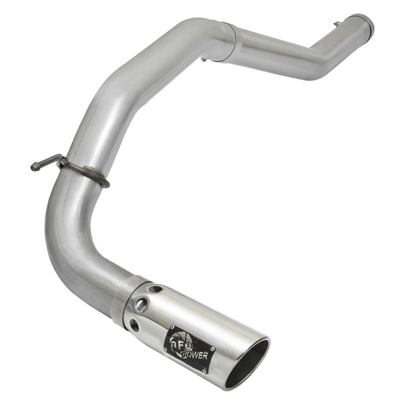 aFe Power 49-06113-P ATLAS 4 in. DPF-Back Aluminized Steel Exhaust System - (w/Polished Tip) - (Single Passenger Side Exit)