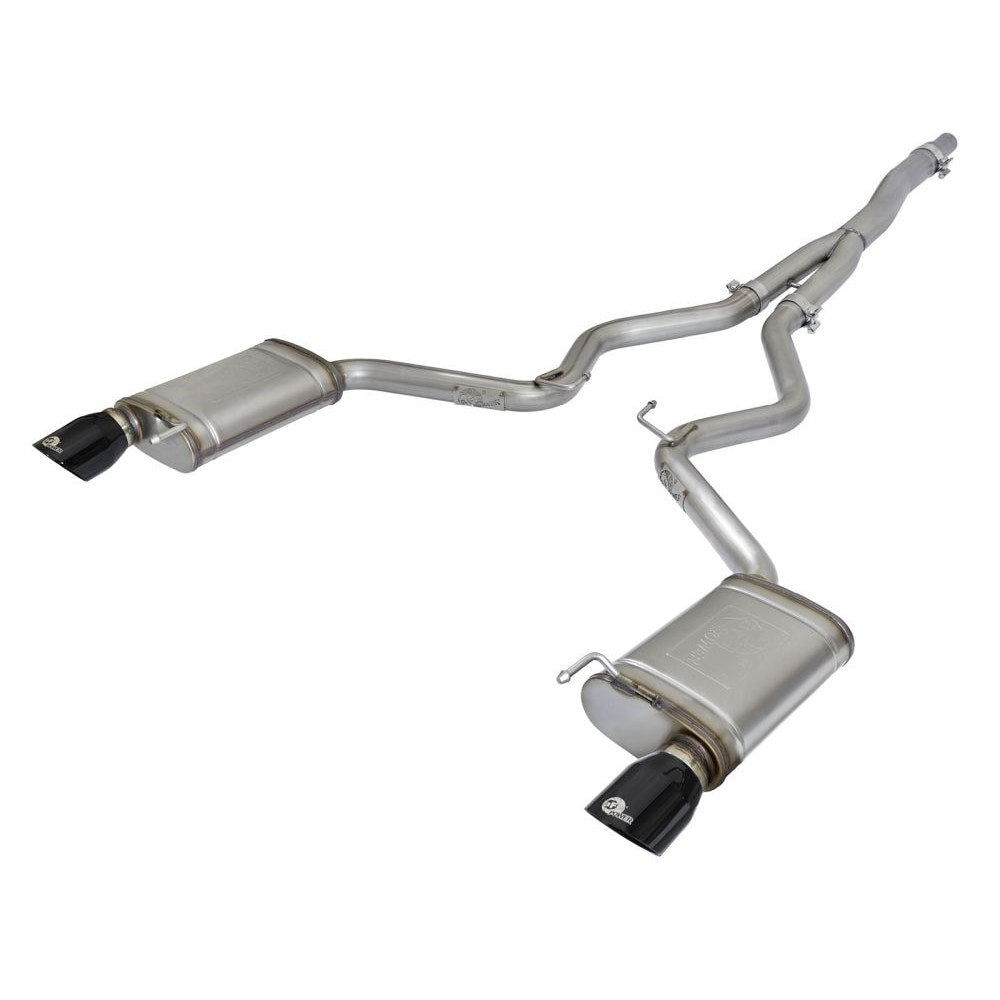 aFe Power 49-33084-B MACH Force-Xp 3 in. to 2-1/2 in. Stainless Steel Cat-Back Exhaust System - (w/Black Tip) - (Dual Rear Exit)