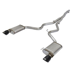 aFe Power 49-33084-B MACH Force-Xp 3 in. to 2-1/2 in. Stainless Steel Cat-Back Exhaust System - (w/Black Tip) - (Dual Rear Exit)