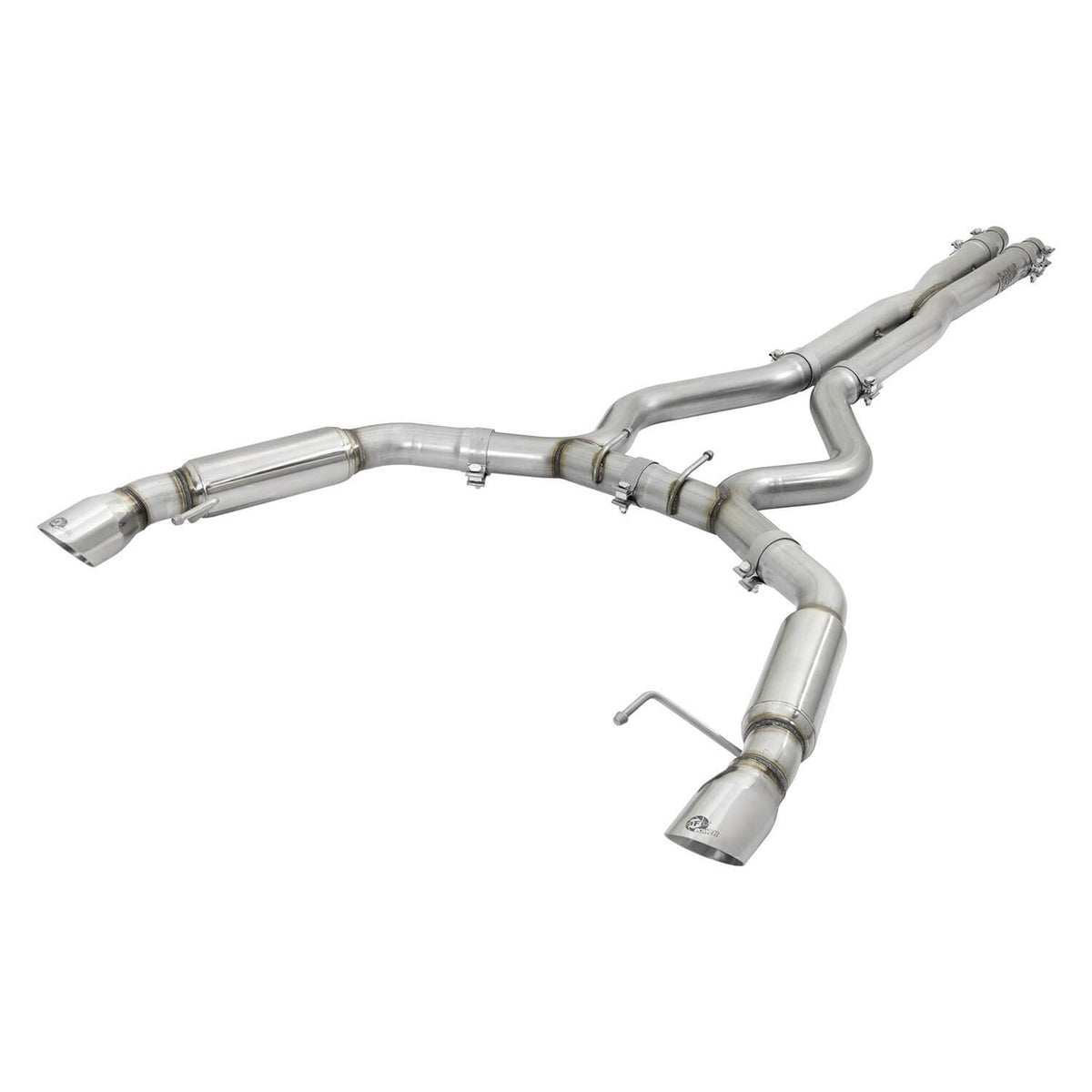 aFe Power 49-33088-P MACH Force-Xp Stainless Steel Cat-Back Exhaust System - (w/ Muffler) - (Polished Tip) for 2015–2017 Ford Mustang