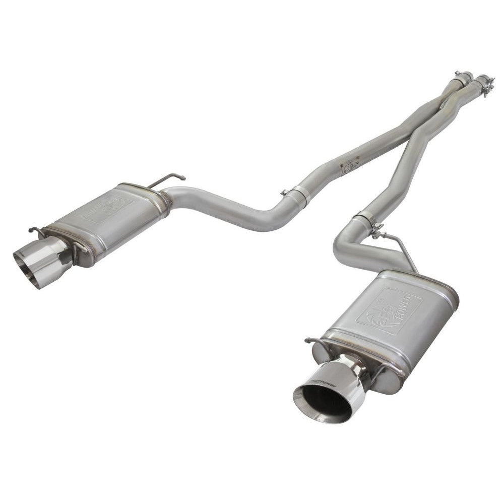 aFe Power 49-34063-P MACH Force-Xp 3 in. 304 Stainless Steel Cat-Back Exhaust System - (w/Polished Tip) - (Dual Rear Exit)
