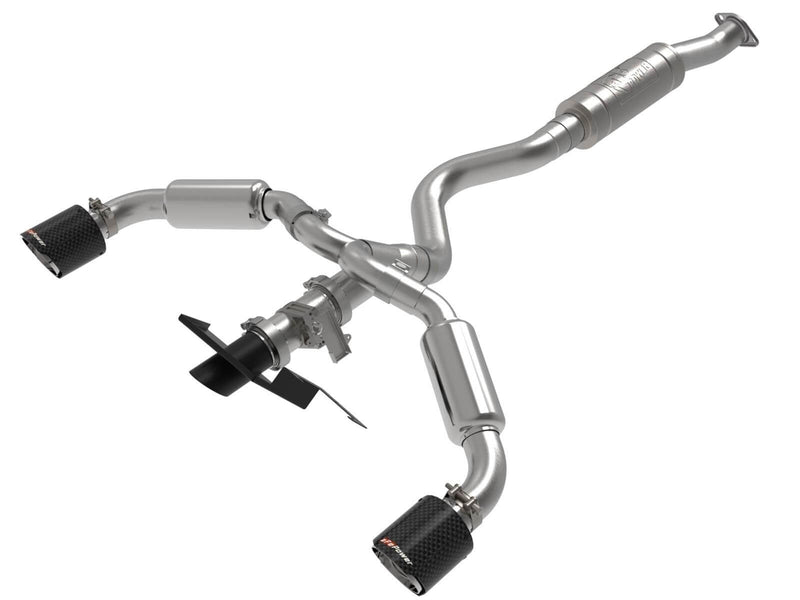 aFe Power 49-36067-C Gemini XV Cat-Back Stainless Exhaust System for 2023–2025 Toyota GR Corolla