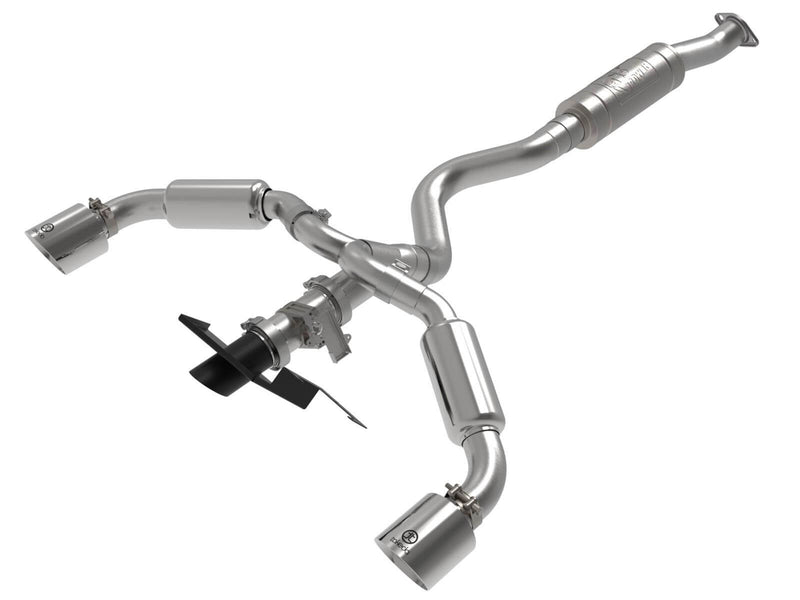 aFe Power 49-36067-P Gemini XV Cat-Back Stainless Exhaust System for 2023–2025 Toyota GR Corolla