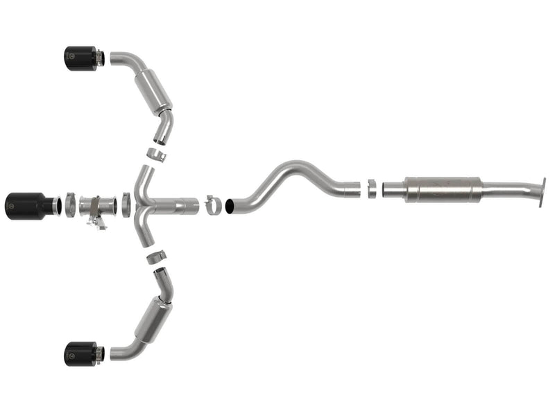 aFe Power 49-36070-B Gemini XV Cat-Back Stainless Exhaust System for 2023–2025 Toyota GR Corolla