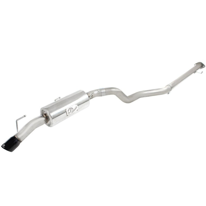 aFe Power 49-36109-B Takeda Cat-Back Exhaust System - 304 Stainless Steel - 2.5 in. (Incl. Clamps/Muffler/3 in. Double Wall Slash Cut 304 Stainless Steel Black Laser Etched Tip)