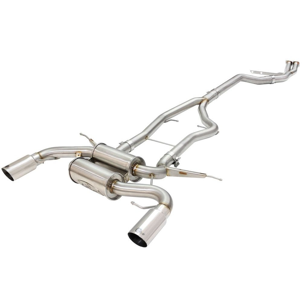 aFe Power 49-36328-P MACHForce XP Cat-Back Exhaust System - (2.5in. Stainless Tubing) - (Dual Rear Exit)